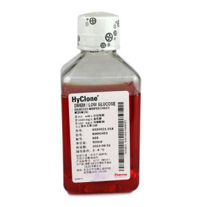 Hyclone SH30021.01， 培养基 低糖DMEM，规格：500ml，4°C 保存